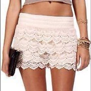 Crochet shorts